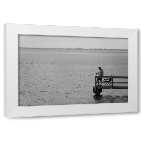 Roll Tide White Modern Wood Framed Art Print by Malone, Will