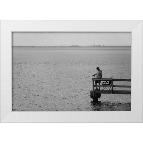 Roll Tide White Modern Wood Framed Art Print by Malone, Will