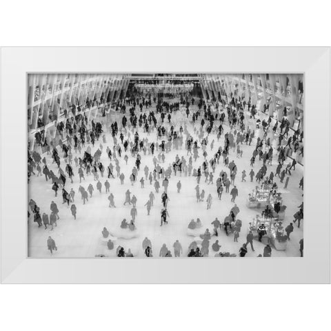 Rush Hour 2 White Modern Wood Framed Art Print by Malone, Will