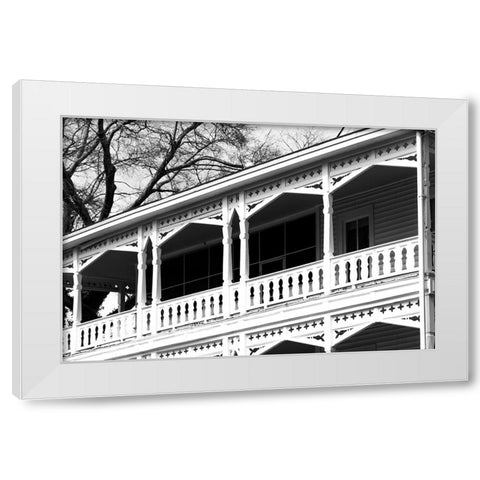 Smythe House 2 White Modern Wood Framed Art Print by Malone, Will