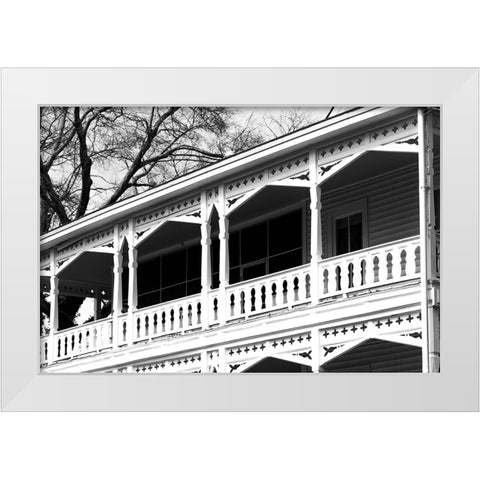 Smythe House 2 White Modern Wood Framed Art Print by Malone, Will