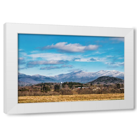 Snow Capped Hiawassee 2 White Modern Wood Framed Art Print by Malone, Will