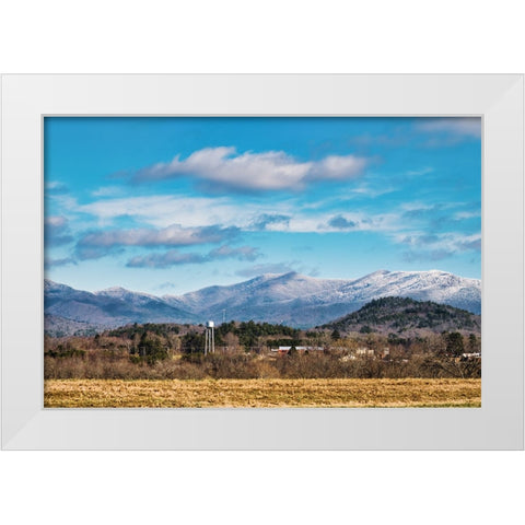Snow Capped Hiawassee 2 White Modern Wood Framed Art Print by Malone, Will