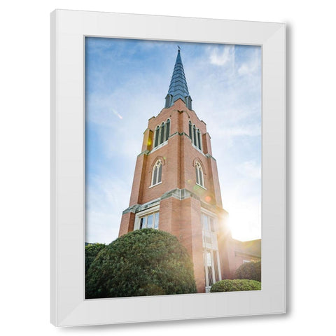 Steeple White Modern Wood Framed Art Print by Malone, Will