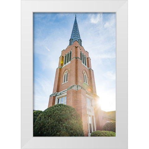 Steeple White Modern Wood Framed Art Print by Malone, Will