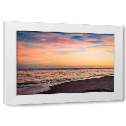 Sunset Punch White Modern Wood Framed Art Print by Malone, Will