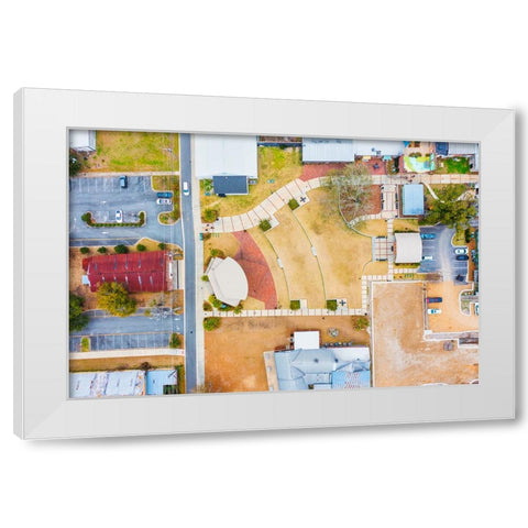 The Amphitheater 2 White Modern Wood Framed Art Print by Malone, Will