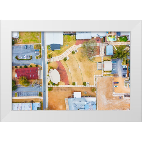 The Amphitheater 2 White Modern Wood Framed Art Print by Malone, Will