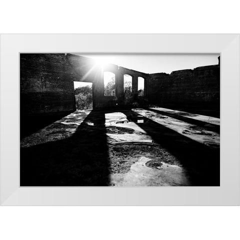 The Mill White Modern Wood Framed Art Print by Malone, Will