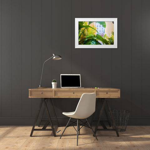 Thomasville Jungle White Modern Wood Framed Art Print by Malone, Will