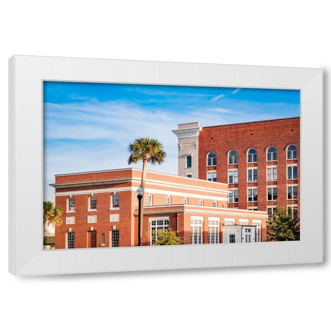 Thomasville Strip 1 White Modern Wood Framed Art Print by Malone, Will
