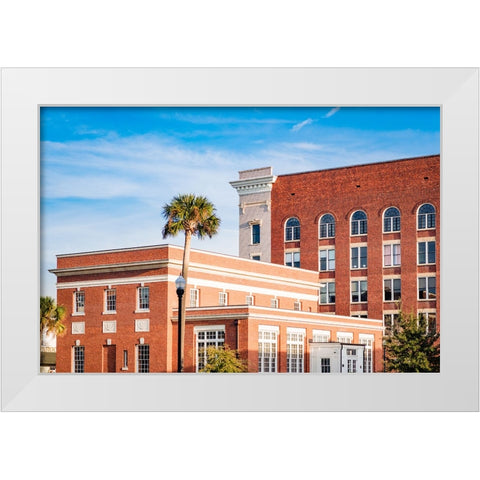 Thomasville Strip 1 White Modern Wood Framed Art Print by Malone, Will