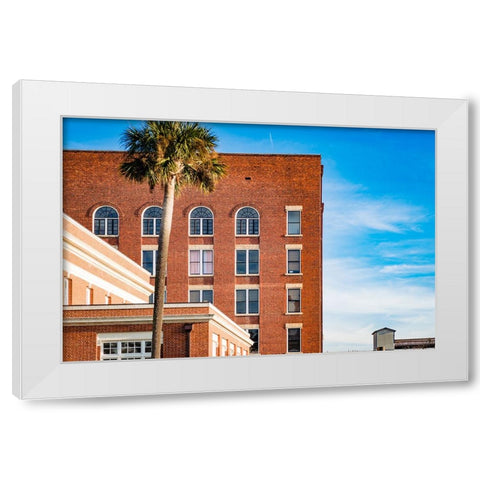 Thomasville Strip 2 White Modern Wood Framed Art Print by Malone, Will