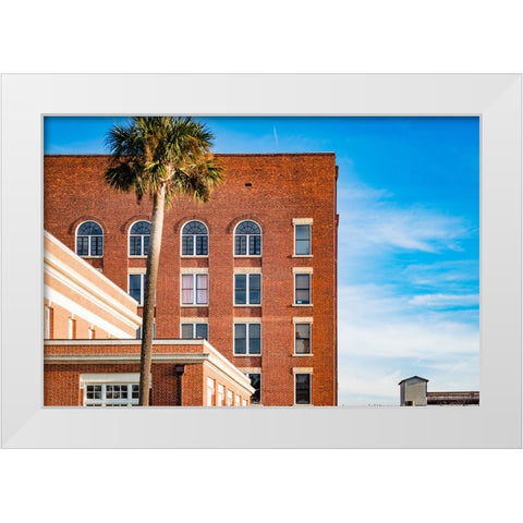 Thomasville Strip 2 White Modern Wood Framed Art Print by Malone, Will