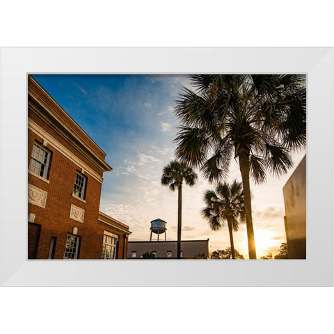 Thomasville Sunset White Modern Wood Framed Art Print by Malone, Will