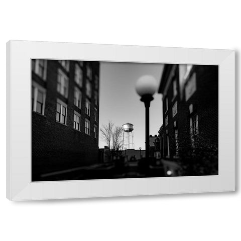 Watertower Alley White Modern Wood Framed Art Print by Malone, Will