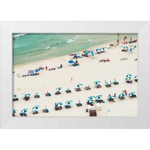 White Sands 3 White Modern Wood Framed Art Print by Malone, Will