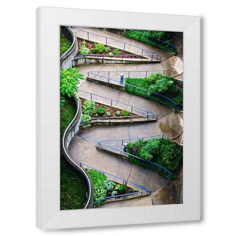 Wmwalkway White Modern Wood Framed Art Print by Malone, Will