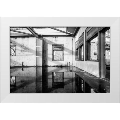 Yelow Korner 2 White Modern Wood Framed Art Print by Malone, Will