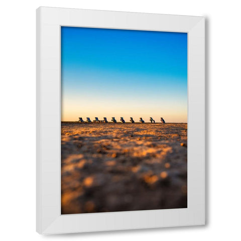 Cadillac Ranch 8 Vertical White Modern Wood Framed Art Print by Malone, Will