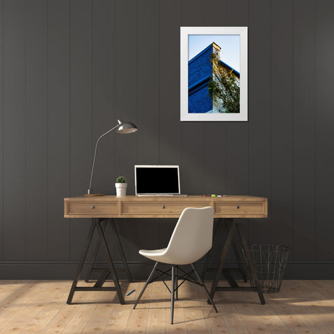 Corner 1 White Modern Wood Framed Art Print by Malone, Will