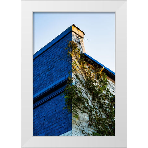 Corner 1 White Modern Wood Framed Art Print by Malone, Will