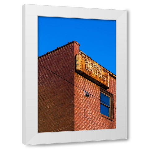 Corner 2 White Modern Wood Framed Art Print by Malone, Will