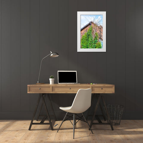 Corner 4 White Modern Wood Framed Art Print by Malone, Will