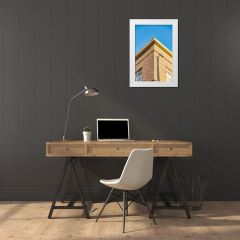 Corner 7 White Modern Wood Framed Art Print by Malone, Will