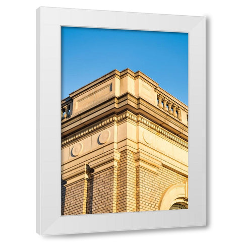 Corner 9 White Modern Wood Framed Art Print by Malone, Will