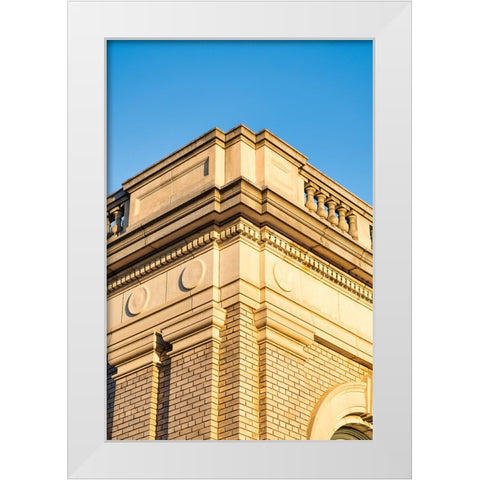 Corner 9 White Modern Wood Framed Art Print by Malone, Will