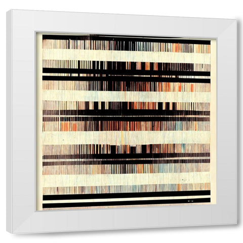 Dancing Filmstrip 1 White Modern Wood Framed Art Print by Screendoor