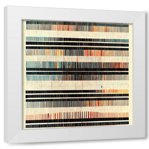 Dancing Filmstrip 5 White Modern Wood Framed Art Print by Screendoor