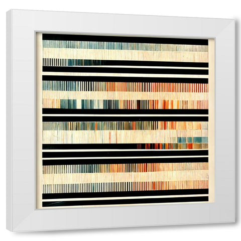 Dancing Filmstrip 8 White Modern Wood Framed Art Print by Screendoor