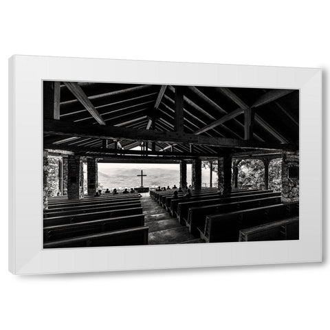 Eyes to the Hills 2 White Modern Wood Framed Art Print by Malone, Will
