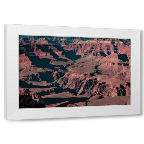 Grand Canyon White Modern Wood Framed Art Print by Malone, Will