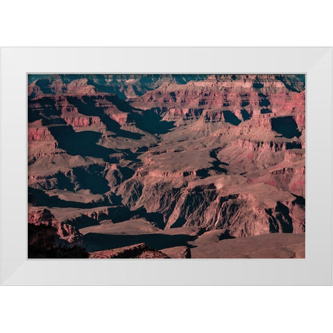 Grand Canyon White Modern Wood Framed Art Print by Malone, Will