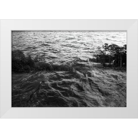 Lake Hartwell I White Modern Wood Framed Art Print by Malone, Will