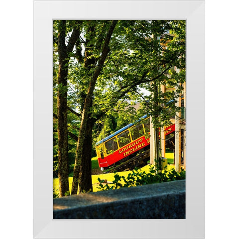Lookout Incline White Modern Wood Framed Art Print by Malone, Will