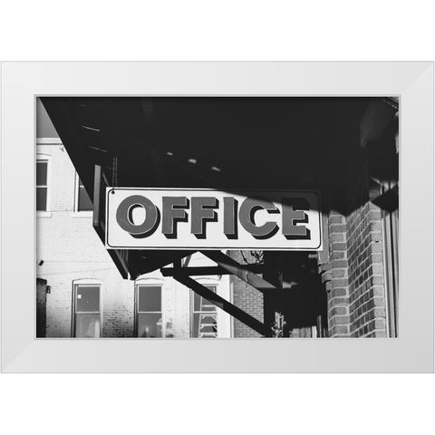 Office White Modern Wood Framed Art Print by Malone, Will