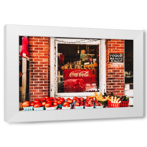 Saluda Market White Modern Wood Framed Art Print by Malone, Will