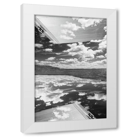 Skyland White Modern Wood Framed Art Print by Malone, Will