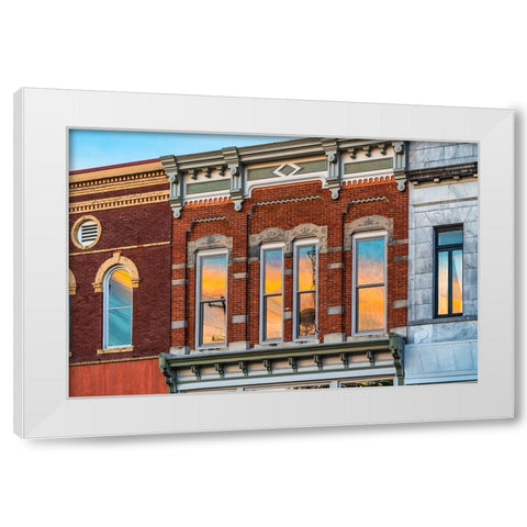 Sunrise on Broad Street 2 White Modern Wood Framed Art Print by Malone, Will