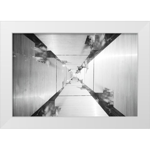 The Gateway White Modern Wood Framed Art Print by Malone, Will