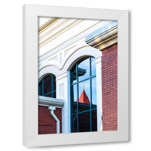 Window 1 White Modern Wood Framed Art Print by Malone, Will