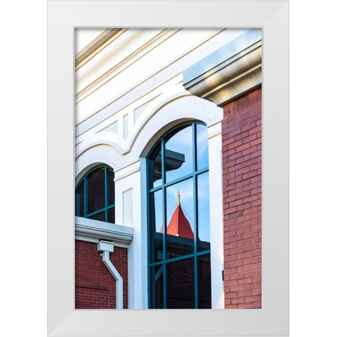 Window 1 White Modern Wood Framed Art Print by Malone, Will