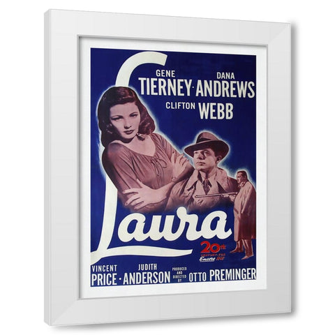 Laura White Modern Wood Framed Art Print by Screendoor