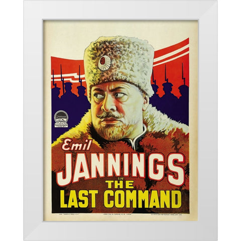 The Last Command White Modern Wood Framed Art Print by Screendoor