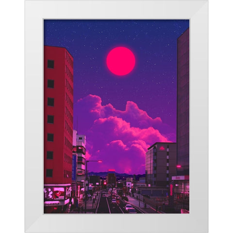 Magical Nights 2 White Modern Wood Framed Art Print by Orozco, Danner