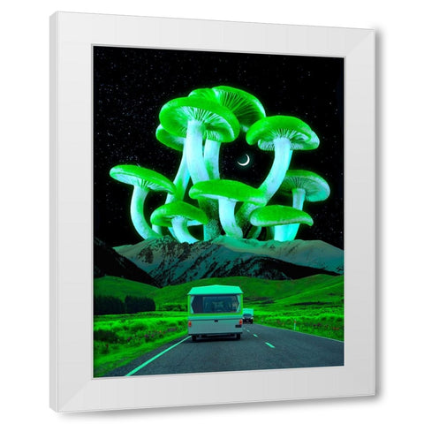 Trippyland White Modern Wood Framed Art Print by Orozco, Danner